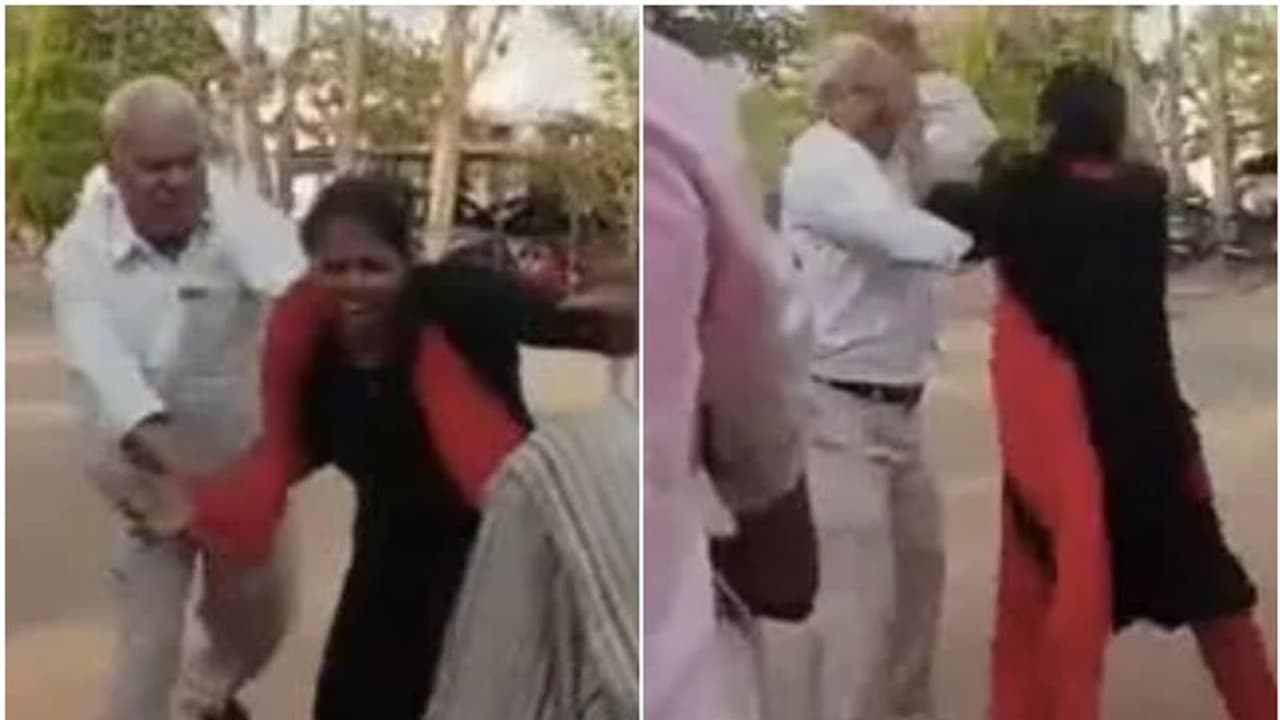 കോടതി പരിസരത്തിട്ട് സ്ത്രീയെ മർദ്ദിച്ച് ഭർത്താവിന്റെ അഭിഭാഷകൻ, ആക്രമണം ആളുകൾ നോക്കി നിൽക്കെ കോടതി പരിസരത്തിട്ട് സ്ത്രീയെ മർദ്ദിച്ച് ഭർത്താവിന്റെ അഭിഭാഷകൻ, ആക്രമണം ആളുകൾ നോക്കി നിൽക്കെ