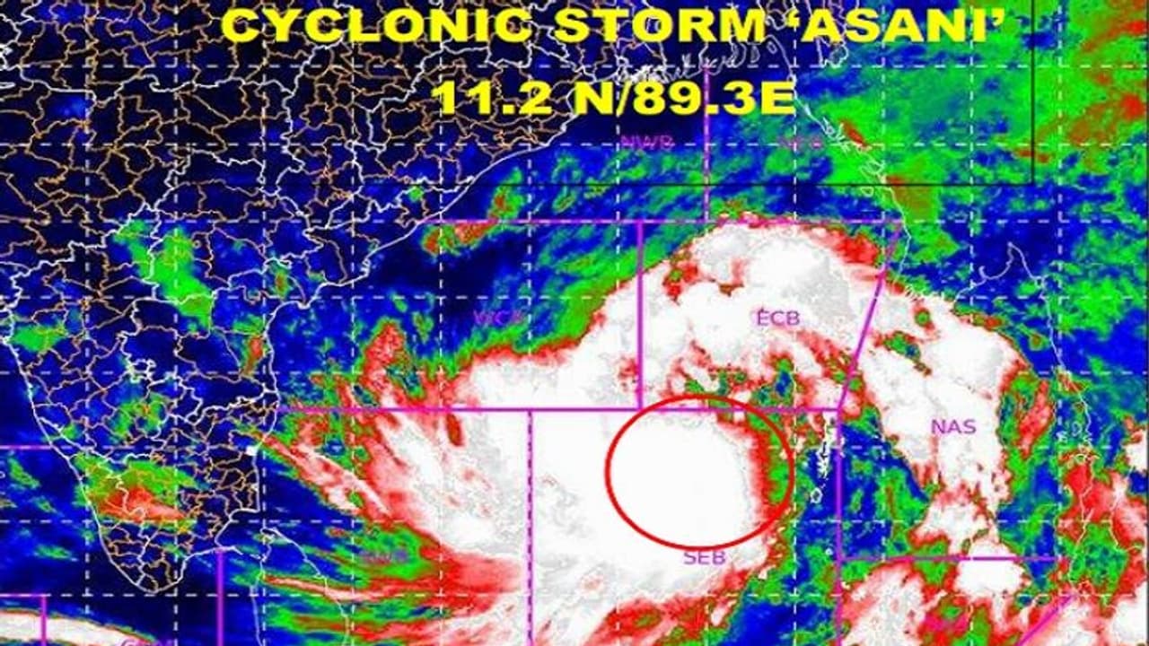 बंगाल की खाड़ी में बना चक्रवात असानी, कल तेज होने की संभावना, ओडिशा हाई अलर्ट पर, कई राज्यों में बारिश संभव बंगाल की खाड़ी में बना चक्रवात असानी, कल तेज होने की संभावना, ओडिशा हाई अलर्ट पर, कई राज्यों में बारिश संभव
