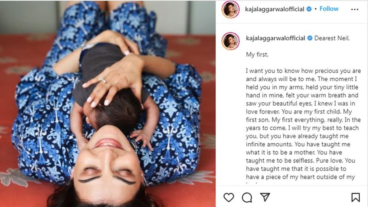 ಮಗನ ಬಗ್ಗೆ ಹೃದಯಸ್ಪರ್ಶಿ ಸಾಲು ಬರೆದ ನಟಿ ಕಾಜಲ್ ಅಗರ್ವಾಲ್ ಮಗನ ಬಗ್ಗೆ ಹೃದಯಸ್ಪರ್ಶಿ ಸಾಲು ಬರೆದ ನಟಿ ಕಾಜಲ್ ಅಗರ್ವಾಲ್