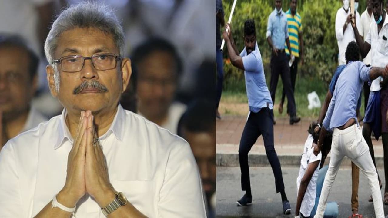 கட்டுக்கடங்காத கலவரம்... இலங்கை மக்களிடம் கெஞ்சும் கோட்டபய ராஜபக்சே!!