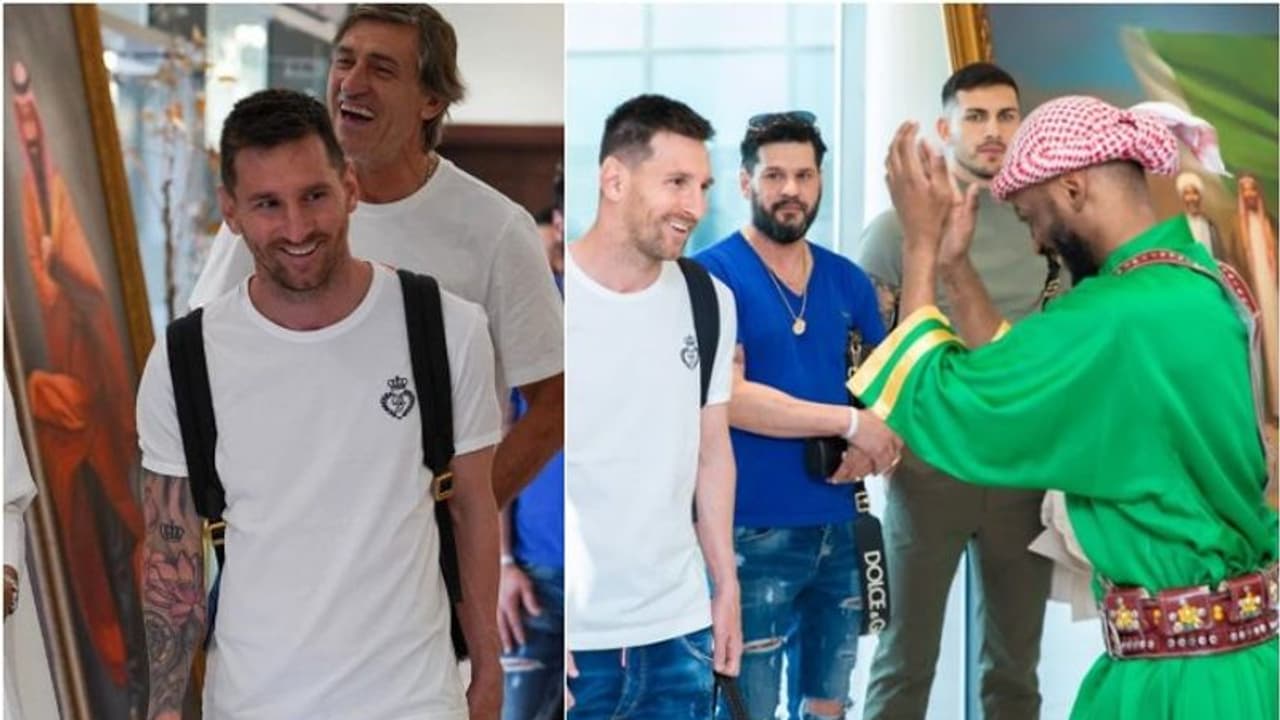 ലയണല് മെസ്സി സൗദിയില്; ഉജ്ജ്വല വരവേല്പ്പ് ലയണല് മെസ്സി സൗദിയില്; ഉജ്ജ്വല വരവേല്പ്പ്