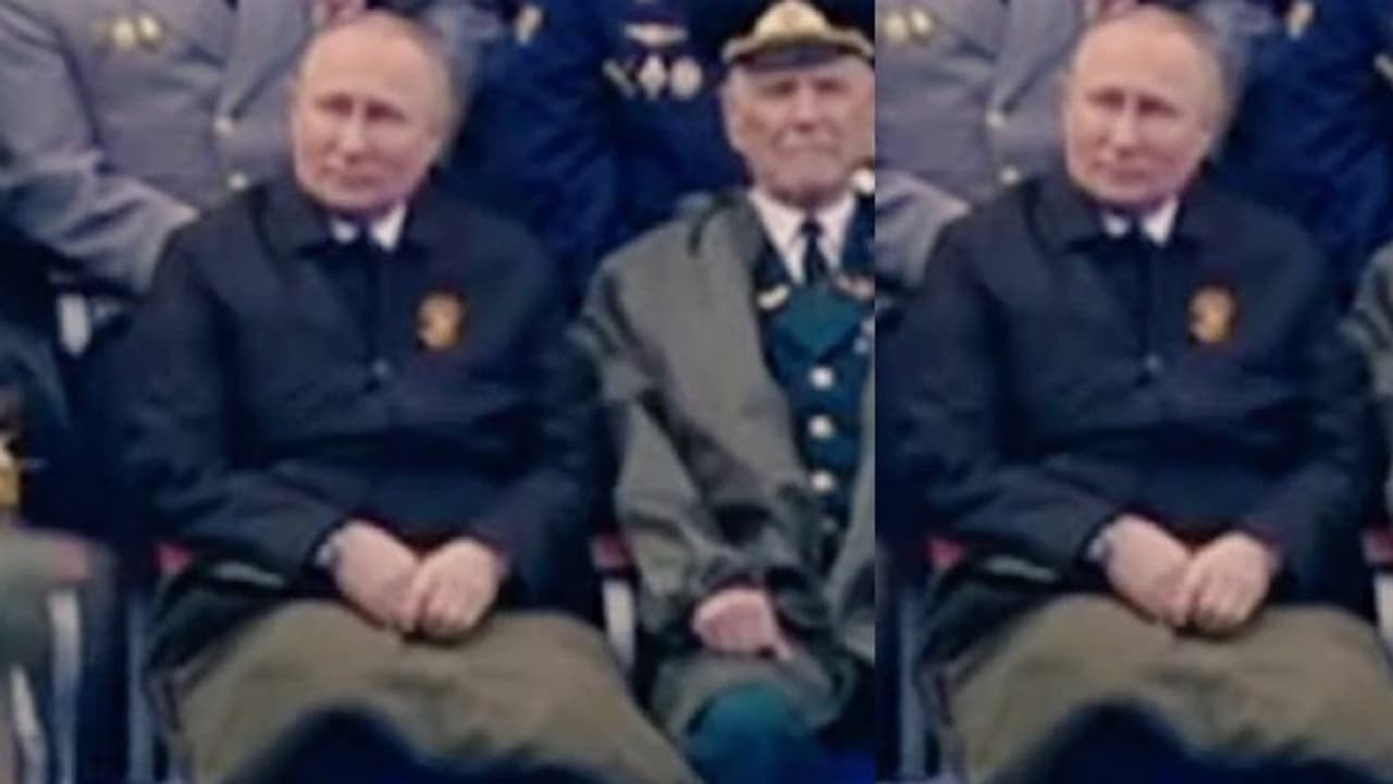 Vladimir putin Health ವಿಜಯೋತ್ಸವ ದಿನದ ವೇಳೆ ಪುಟಿನ್ ಕಾಲ ಮೇಲೆ ಬ್ಲಾಂಕೆಟ್, ಹೆಚ್ಚಾಯ್ತು ಆರೋಗ್ಯ ಗುಮಾನಿ! Vladimir putin Health ವಿಜಯೋತ್ಸವ ದಿನದ ವೇಳೆ ಪುಟಿನ್ ಕಾಲ ಮೇಲೆ ಬ್ಲಾಂಕೆಟ್, ಹೆಚ್ಚಾಯ್ತು ಆರೋಗ್ಯ ಗುಮಾನಿ!