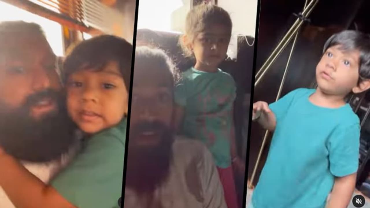 KGF: Chapter 2 actor Yash scared his son by doing this; watch the adorable video