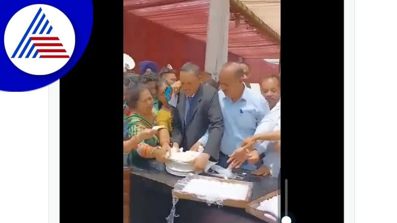 ಆಹಾರದ ಪ್ಲೇಟ್‌ಗಾಗಿ ಶಿಕ್ಷಕರು ಪ್ರಾಂಶುಪಾಲರ ತಳ್ಳಾಟ : ವಿಡಿಯೋ ವೈರಲ್