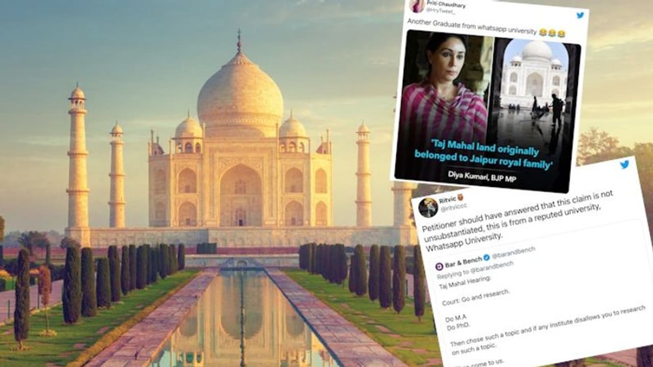 Explained: Why hashtag 'WhatsApp university' is trending after Taj Mahal verdict