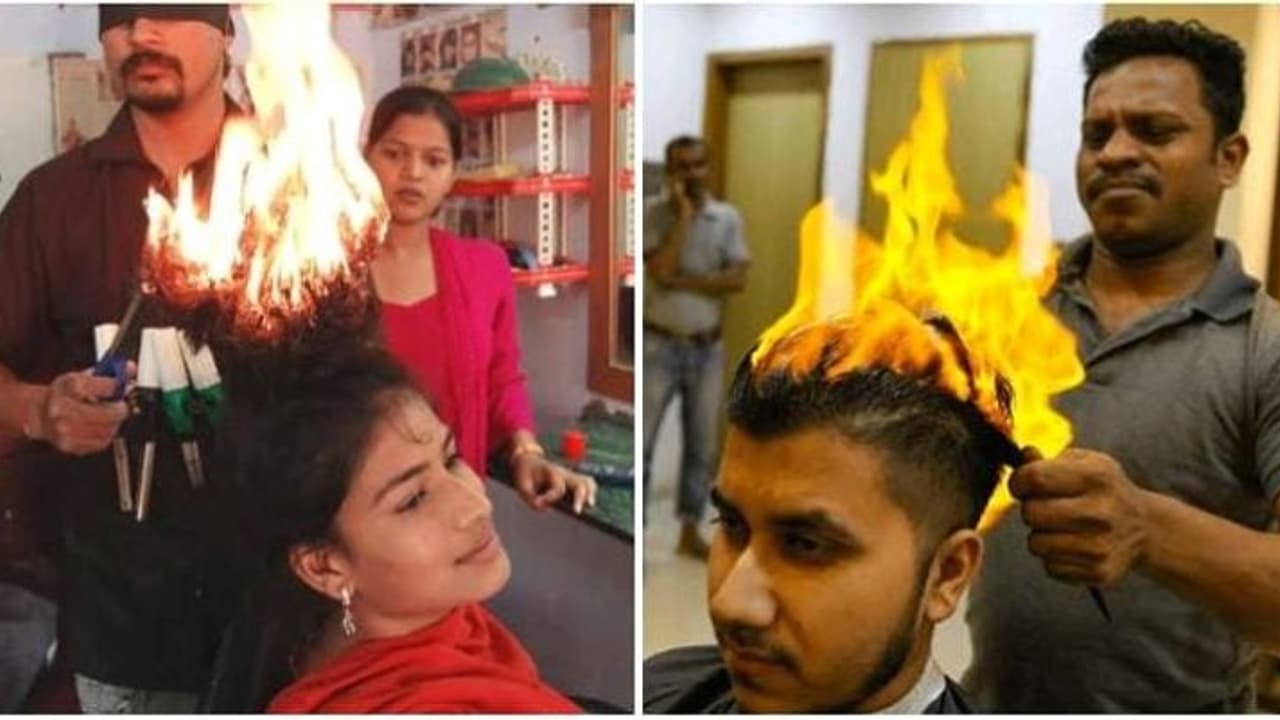 ஹேர் ஸ்டைல் பன்னுவதாக கூறி தலை முடியை எரித்து விட்டனர்... சலூன் கடை ஊழியர் மீது ராணுவ அதிகாரியின் மனைவி புகார் ஹேர் ஸ்டைல் பன்னுவதாக கூறி தலை முடியை எரித்து விட்டனர்... சலூன் கடை ஊழியர் மீது ராணுவ அதிகாரியின் மனைவி புகார்