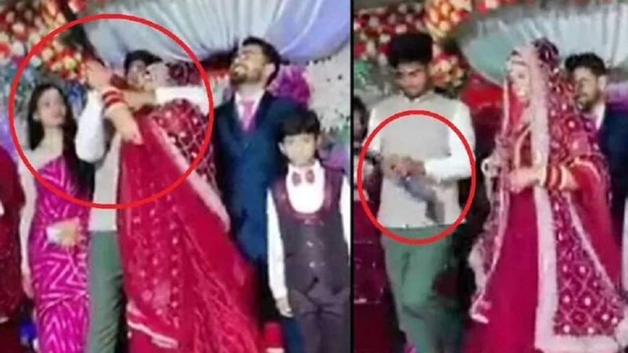 ಮದುವೆ ಸಂಭ್ರಮದಲ್ಲಿ ಗಾಳಿಯಲ್ಲಿ ಗುಂಡು ಹಾರಿಸಿದ ವಧು