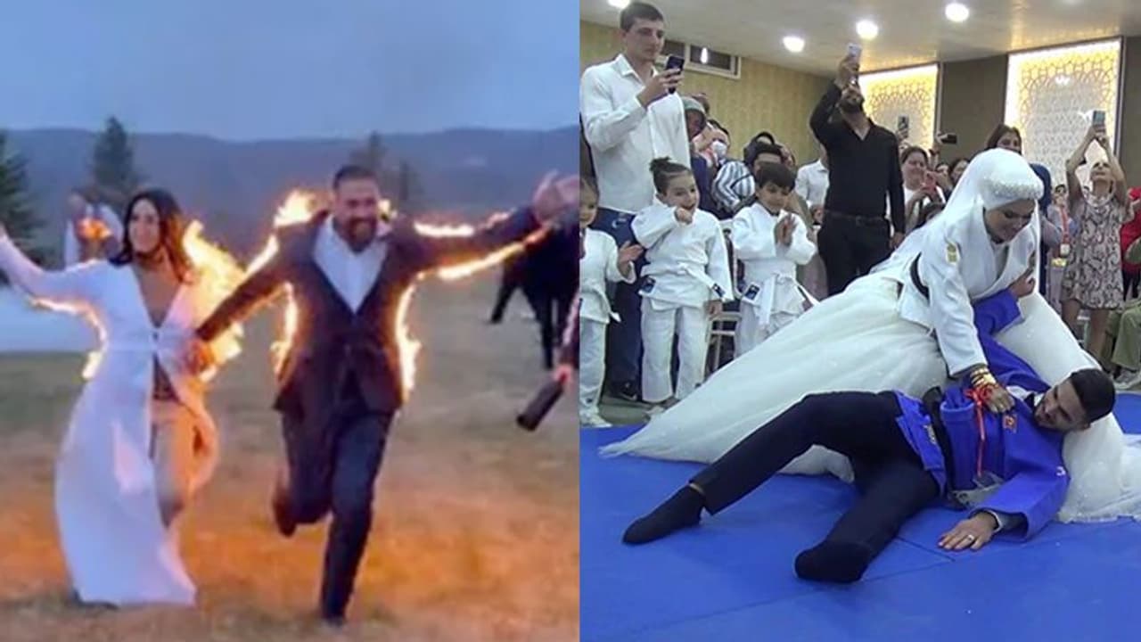 आज कुछ तूफानी करते हैं: मैरिज के दिन आग लगाकर भागा कपल, दुल्हन ने दूल्हे को दी धोबी पछाड़