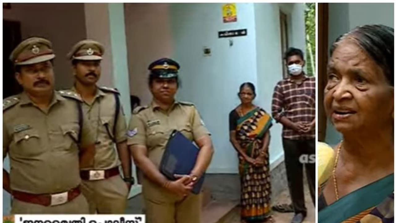 സരോജനിയമ്മക്കും കൊച്ചുമകനും തണലായി നേമം ജനമൈത്രി പൊലീസ്; വാടക വീട് എടുത്തുനൽകി