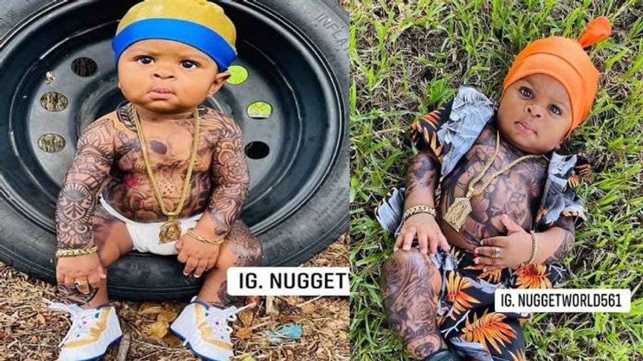 കുഞ്ഞിന്റെ ദേഹം മുഴുവനും 'ടാറ്റൂ', നിങ്ങളെന്തൊരമ്മയാണ് എന്ന് സോഷ്യൽമീഡിയ കുഞ്ഞിന്റെ ദേഹം മുഴുവനും 'ടാറ്റൂ', നിങ്ങളെന്തൊരമ്മയാണ് എന്ന് സോഷ്യൽമീഡിയ