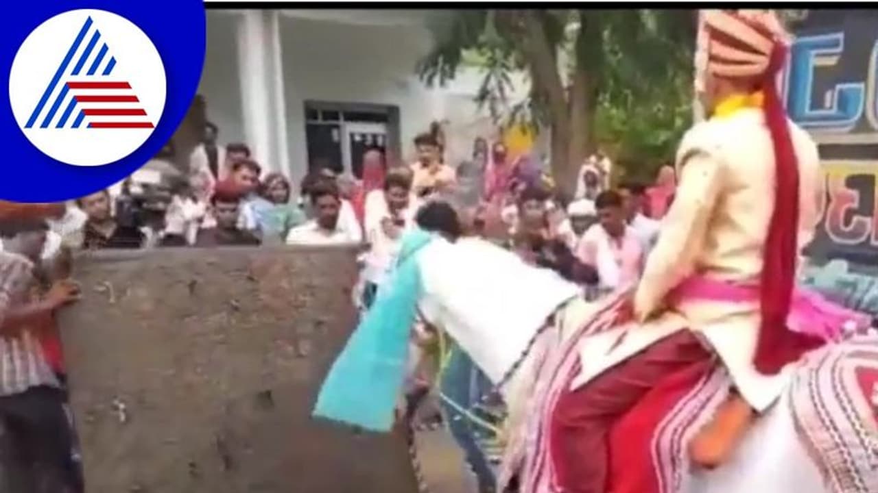 ಪಟಾಕಿ ಸದ್ದಿಗೆ ಹೆದರಿ ಮದುವೆ ಗಂಡಿನೊಂದಿಗೆ ಓಡಿದ ಕುದುರೆ: ವಿಡಿಯೋ ವೈರಲ್