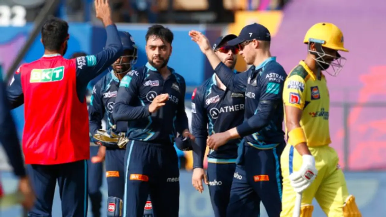 CSK vs GT গুজরাটের দুরন্ত বোলিংয়ের সামনে লড়াকু ইনিংস রুতুরাজ ও জগদীশানের, হার্দিকদের টার্গেট ১৩৪ CSK vs GT গুজরাটের দুরন্ত বোলিংয়ের সামনে লড়াকু ইনিংস রুতুরাজ ও জগদীশানের, হার্দিকদের টার্গেট ১৩৪