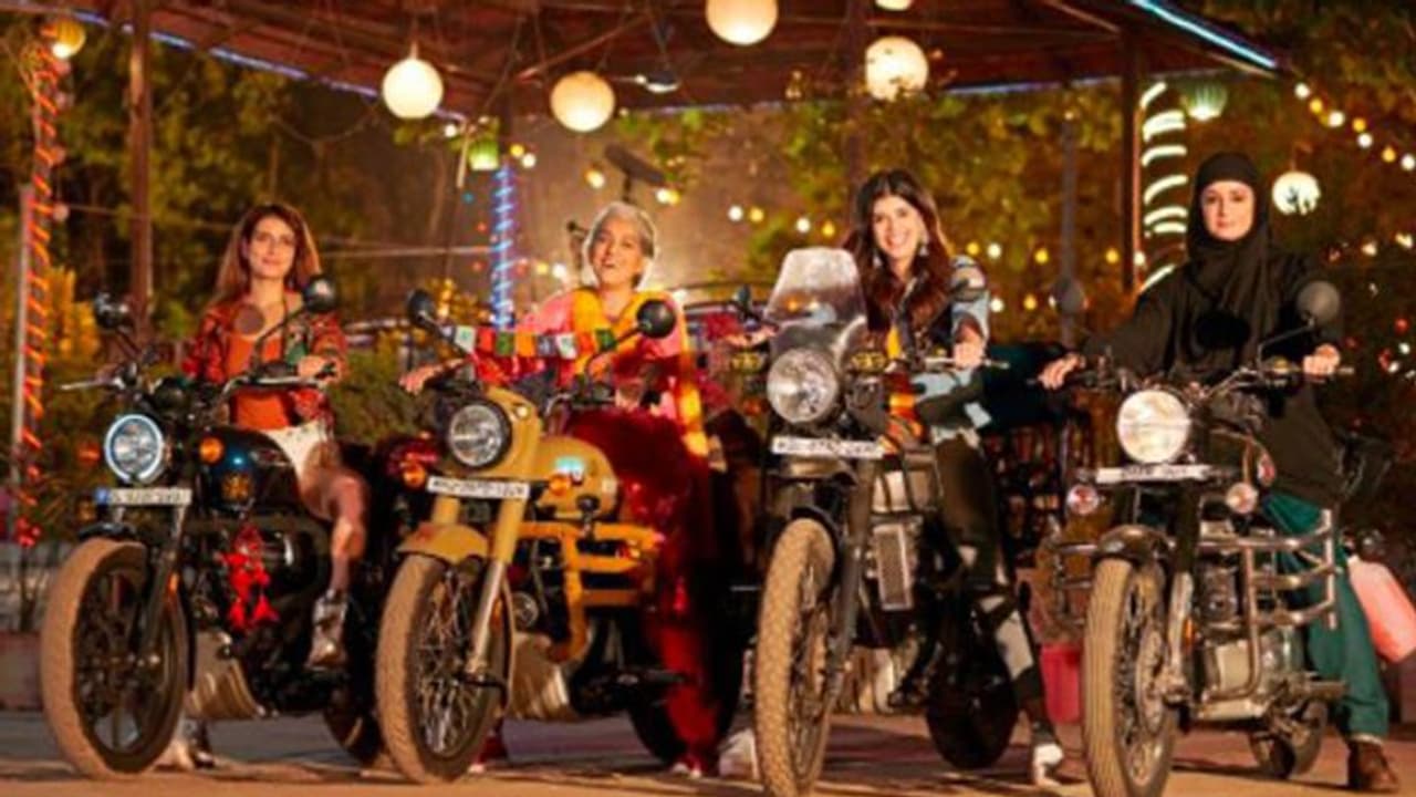 Dhak Dhak: रॉयल एनफील्ड पर एडवेंचर ट्रिप पर निकलेंगी फातिमा, रत्ना पाठक, दीया मिर्जा और संजना सांघी Dhak Dhak: रॉयल एनफील्ड पर एडवेंचर ट्रिप पर निकलेंगी फातिमा, रत्ना पाठक, दीया मिर्जा और संजना सांघी