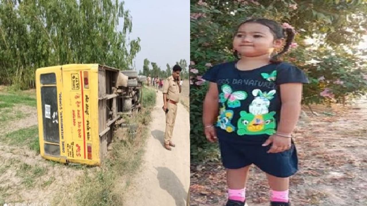 रामपुर में बड़ा सड़क हादसा, अनियंत्रित होकर पलटी स्कूल बस, यूकेजी की मासूम छात्रा की हुई मौत रामपुर में बड़ा सड़क हादसा, अनियंत्रित होकर पलटी स्कूल बस, यूकेजी की मासूम छात्रा की हुई मौत