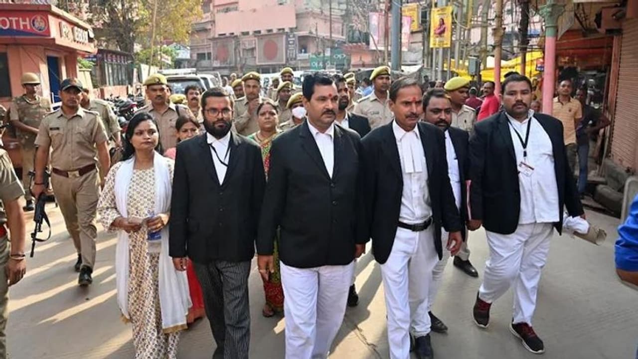 ज्ञानवापी मस्जिद सुनवाई के बीच वाराणसी में आज वकीलों की हड़ताल, जिला बार एसोसिएशन ने किया ऐलान ज्ञानवापी मस्जिद सुनवाई के बीच वाराणसी में आज वकीलों की हड़ताल, जिला बार एसोसिएशन ने किया ऐलान