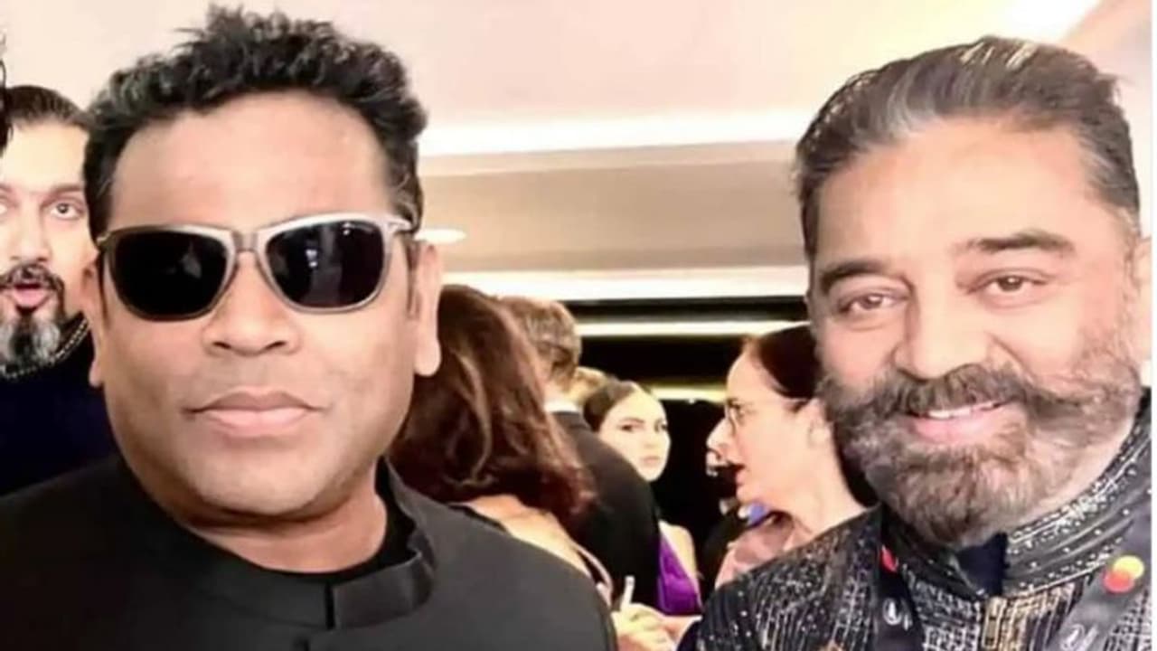 Cannes 2022 : കാനില് കമല്ഹാസനൊപ്പമുള്ള ഫോട്ടോ പങ്കുവെച്ച് എ ആര് റഹ്മാൻ, ഏറ്റെടുത്ത് ആരാധകര് Cannes 2022 : കാനില് കമല്ഹാസനൊപ്പമുള്ള ഫോട്ടോ പങ്കുവെച്ച് എ ആര് റഹ്മാൻ, ഏറ്റെടുത്ത് ആരാധകര്