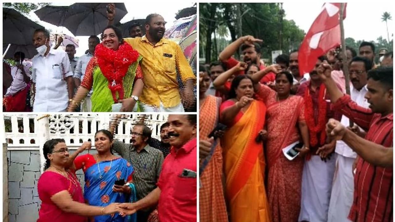 തദ്ദേശ സ്വയംഭരണ ഉപതെരഞ്ഞെടുപ്പിൽ എൽഡിഎഫിന് മികച്ച വിജയം, 24 സീറ്റ് നേടി, തൃപ്പൂണിത്തുറയിൽ കേവലഭൂരിപക്ഷം നഷ്ടം 