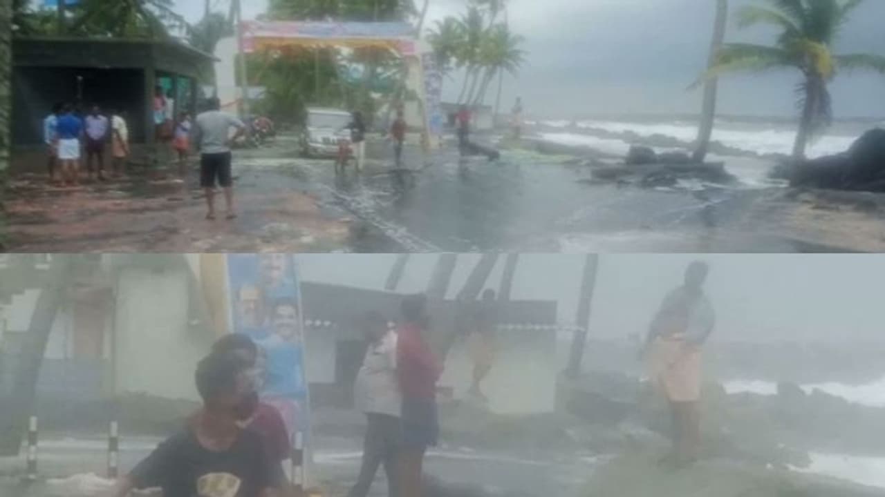 ആറാട്ടുപുഴയിൽ അതിശക്തമായ കടൽക്ഷോഭം: വലിയഴീക്കൽ പാലത്തിൻ്റെ അപ്രോച്ച് റോഡിൽ വെള്ളം കയറി ആറാട്ടുപുഴയിൽ അതിശക്തമായ കടൽക്ഷോഭം: വലിയഴീക്കൽ പാലത്തിൻ്റെ അപ്രോച്ച് റോഡിൽ വെള്ളം കയറി