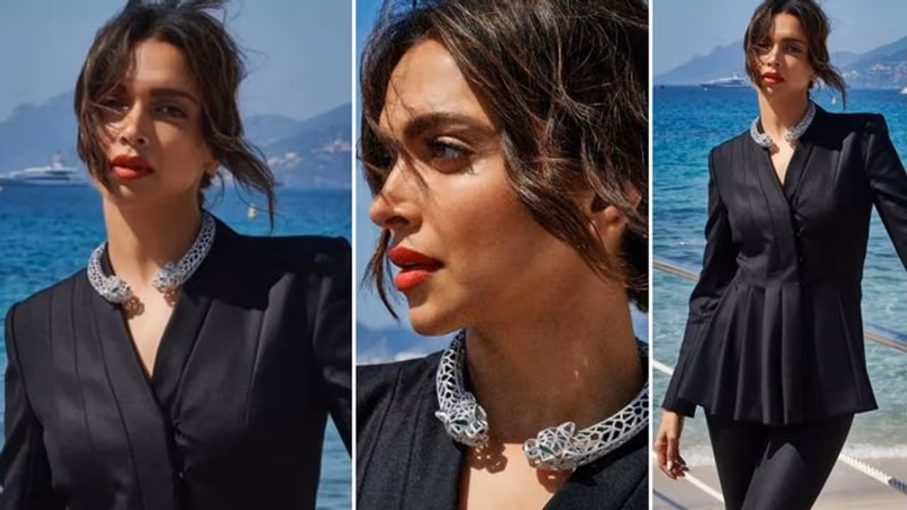 Deepika Padukone's latest look at Cannes: Actress dons Cartier's accessory with sexy pantsuit Deepika Padukone's latest look at Cannes: Actress dons Cartier's accessory with sexy pantsuit