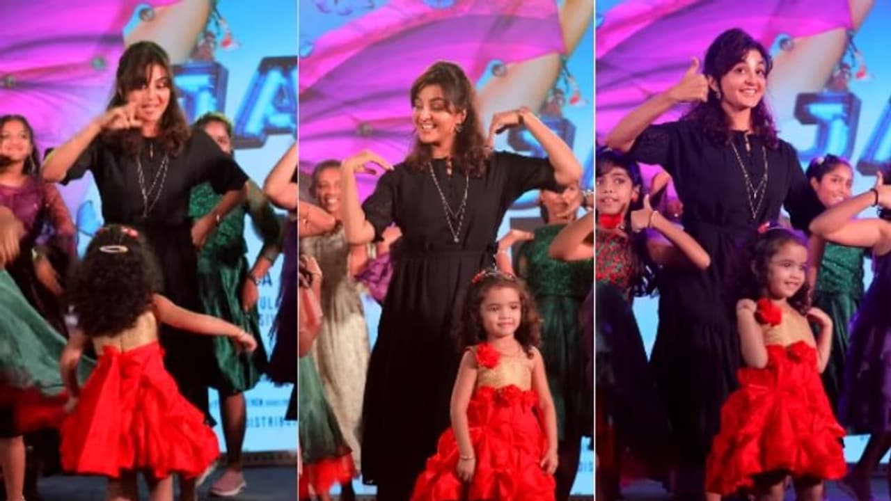 Manju Warrier : കുഞ്ഞുങ്ങൾക്കൊപ്പം 'കിം കിം കിമ്മു'മായി മഞ്ജു വാര്യർ; സോ ക്യൂട്ടെന്ന് ആരാധകർ