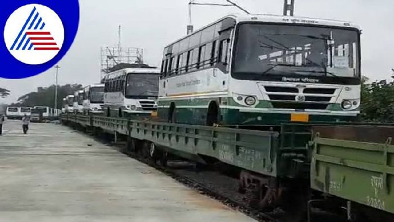 ದೊಡ್ಡಬಳ್ಳಾಪುರದಿಂದ ಚಂಡೀಗಢಕ್ಕೆ ಗೂಡ್ಸ್ ರೈಲಿನಲ್ಲಿ 64 ಬಸ್ ಸಾಗಣೆ: ಇದೇ ಮೊದಲು ದೊಡ್ಡಬಳ್ಳಾಪುರದಿಂದ ಚಂಡೀಗಢಕ್ಕೆ ಗೂಡ್ಸ್ ರೈಲಿನಲ್ಲಿ 64 ಬಸ್ ಸಾಗಣೆ: ಇದೇ ಮೊದಲು