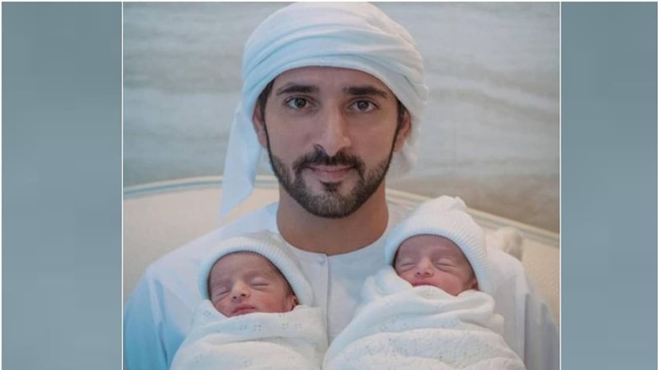 'ഇന്നലെ കഴിഞ്ഞതു പോലെ'; ഇരട്ടക്കുട്ടികളുടെ ജന്മദിനത്തില്‍ ഹൃദയസ്പര്‍ശിയായ ചിത്രവുമായി ശൈഖ് ഹംദാന്‍