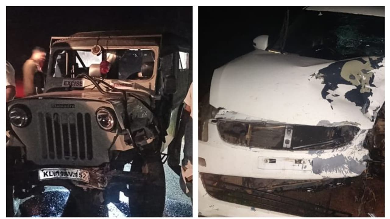 മഞ്ചേശ്വരത്ത് എക്സൈസ് സംഘത്തിന് നേരെ കാറിടിപ്പിച്ചു വധശ്രമം; രണ്ട് ഉദ്യോഗസ്ഥർക്ക് ഗുരുതര പരിക്ക് മഞ്ചേശ്വരത്ത് എക്സൈസ് സംഘത്തിന് നേരെ കാറിടിപ്പിച്ചു വധശ്രമം; രണ്ട് ഉദ്യോഗസ്ഥർക്ക് ഗുരുതര പരിക്ക്