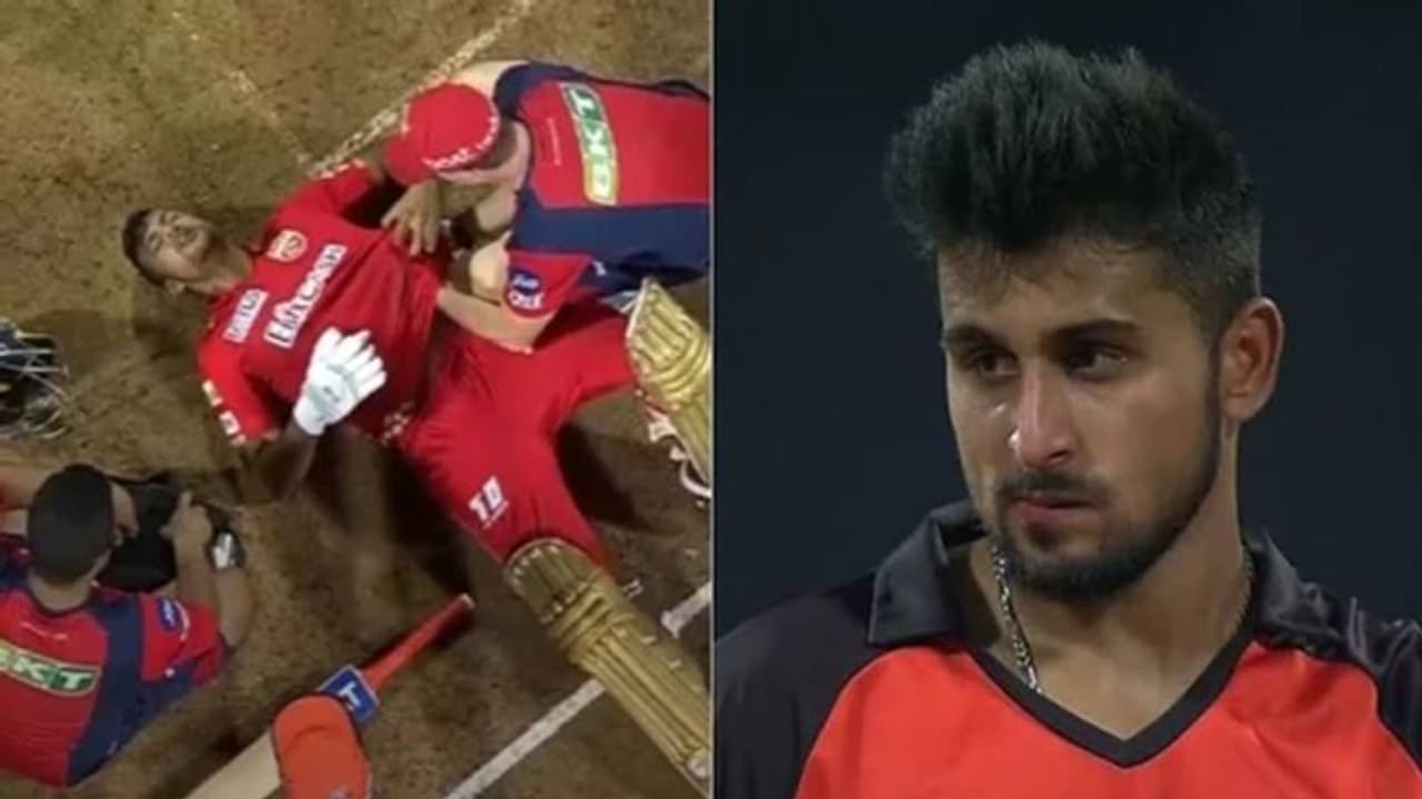 IPL 2022, SRH vs PBKS: इस घातक खिलाड़ी ने फेंकी ऐसी गेंद की चित हो गया पंजाब का कप्तान, रोकना पड़ा मैच IPL 2022, SRH vs PBKS: इस घातक खिलाड़ी ने फेंकी ऐसी गेंद की चित हो गया पंजाब का कप्तान, रोकना पड़ा मैच