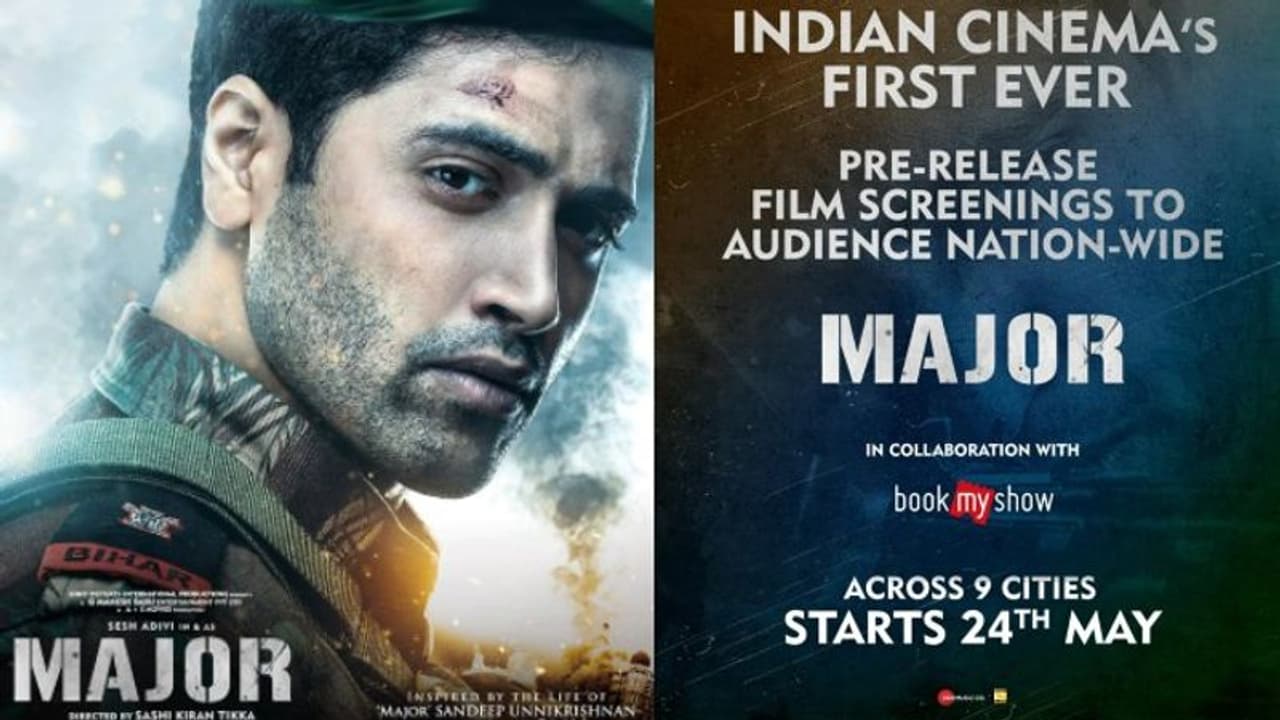 ‘మేజర్’ మూవీకి భారీ రెస్పాన్స్.. ప్రీ ప్రీమియర్ షోకు ఆ సిటీల్లో టికెట్స్ సోల్డ్ అవుట్ ‘మేజర్’ మూవీకి భారీ రెస్పాన్స్.. ప్రీ ప్రీమియర్ షోకు ఆ సిటీల్లో టికెట్స్ సోల్డ్ అవుట్