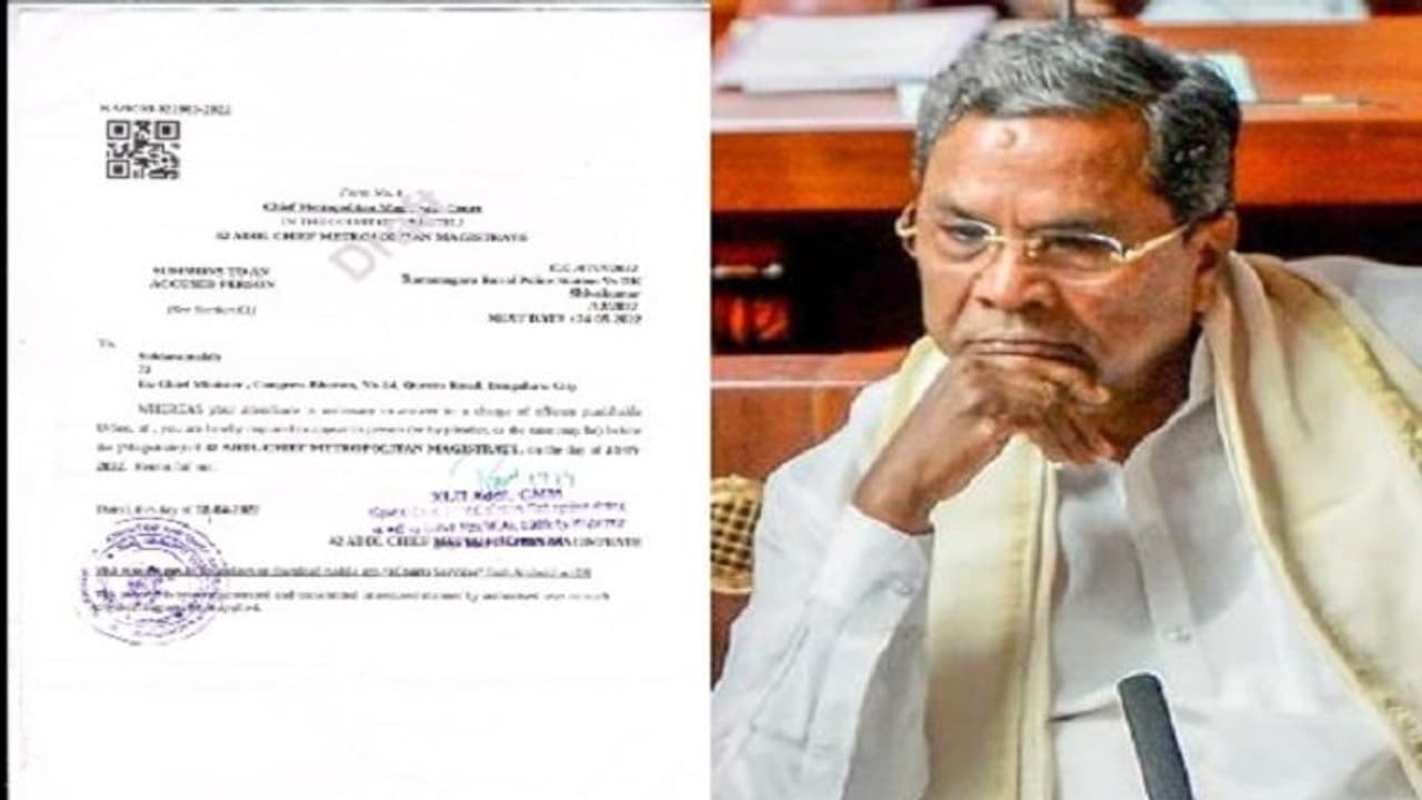 ಸಿದ್ದರಾಮಯ್ಯಗೆ ಸಮನ್ಸ್, ವಿಚಾರಣೆಗೆ ಹಾಜರಾಗುವಂತೆ ಸೂಚನೆ ಸಿದ್ದರಾಮಯ್ಯಗೆ ಸಮನ್ಸ್, ವಿಚಾರಣೆಗೆ ಹಾಜರಾಗುವಂತೆ ಸೂಚನೆ