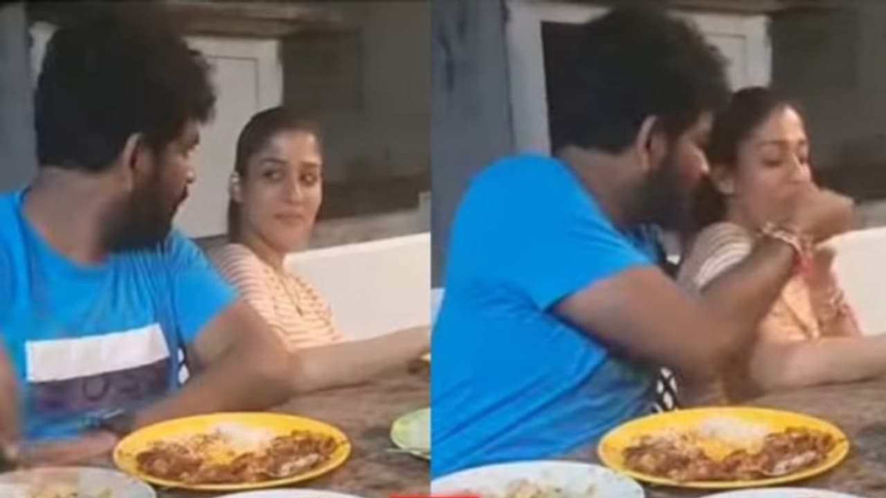 Nayanthara : கண்மணிக்கு கறி விருந்து வைத்த விக்னேஷ் சிவன்... வைரலாகும் நயன்தாராவின் ரொமாண்டிக் டின்னர் வீடியோ Nayanthara : கண்மணிக்கு கறி விருந்து வைத்த விக்னேஷ் சிவன்... வைரலாகும் நயன்தாராவின் ரொமாண்டிக் டின்னர் வீடியோ