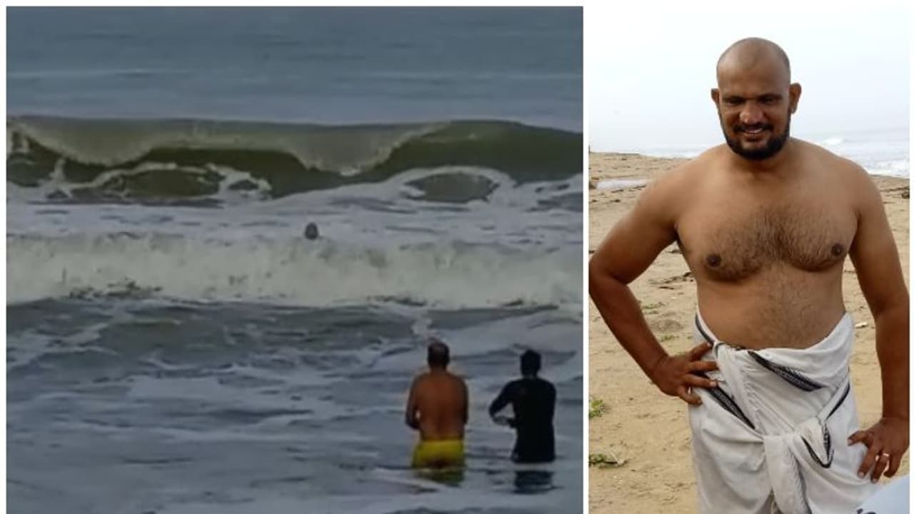 വള്ളം മറിഞ്ഞ് മൂന്ന് പേര്‍ കടലില്‍പ്പെട്ടു; അതിസാഹസികമായി രക്ഷിച്ച് നാടിന്‍റെ ഹീറോയായി കുഞ്ഞികൃഷ്ണന്‍ 