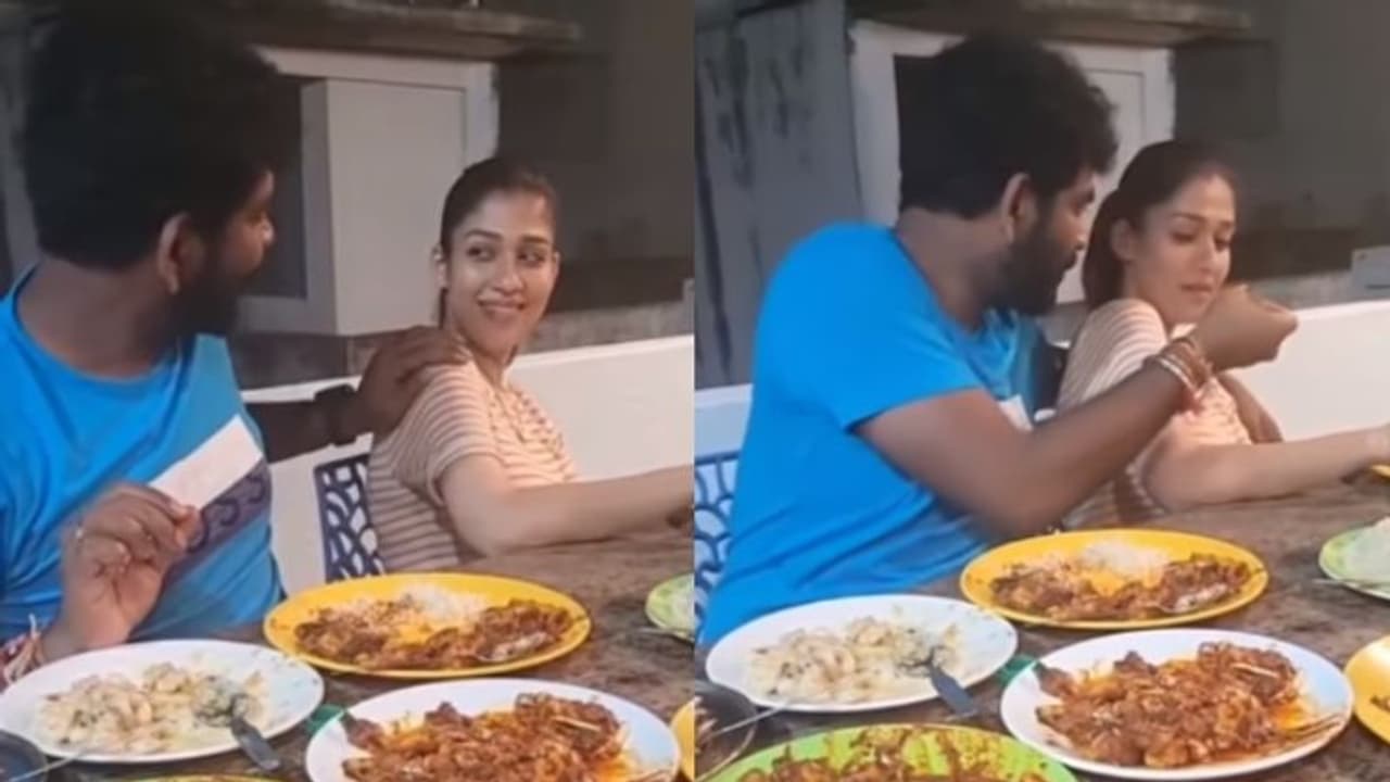 Nayanthara and Vignesh : 'ഇതാണ് എന്‍റെ സന്തോഷം'; നയന്‍താരയ്ക്ക് ഭക്ഷണം വാരിക്കൊടുക്കുന്ന വിഘ്‍നേഷ്; വീഡിയോ