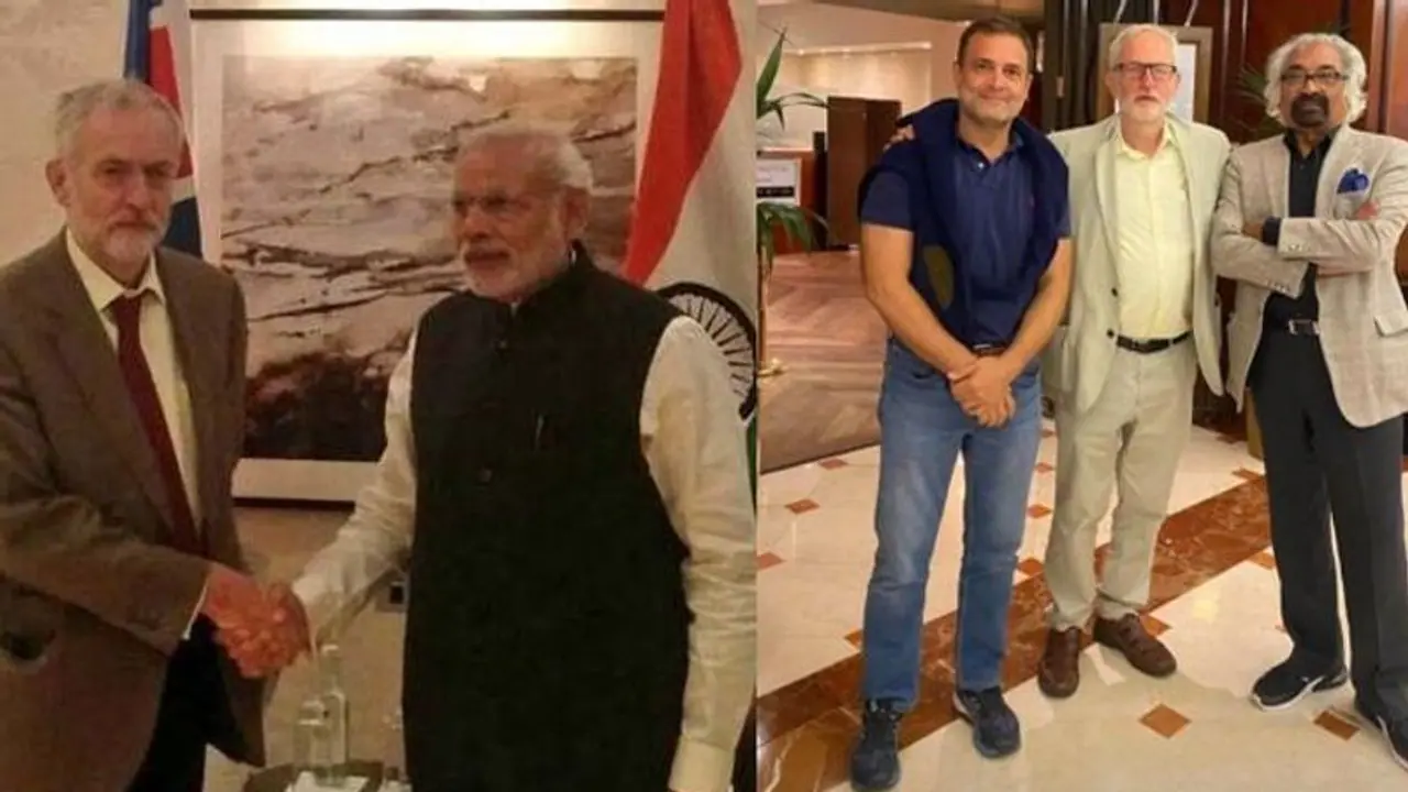Who is anti India? Congress vs BJP over photo op with UK leader Jeremy Corbyn Who is anti India? Congress vs BJP over photo op with UK leader Jeremy Corbyn