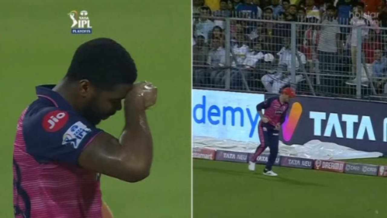 സിക്‌സ് പോയെന്ന് കരുതി തലയില്‍ കൈവെച്ച് ബൗളര്‍, അപ്രതീക്ഷിതമായി പന്ത് പിടിച്ച് ഫീല്‍ഡര്‍; ഇതെന്തെ് കഥ