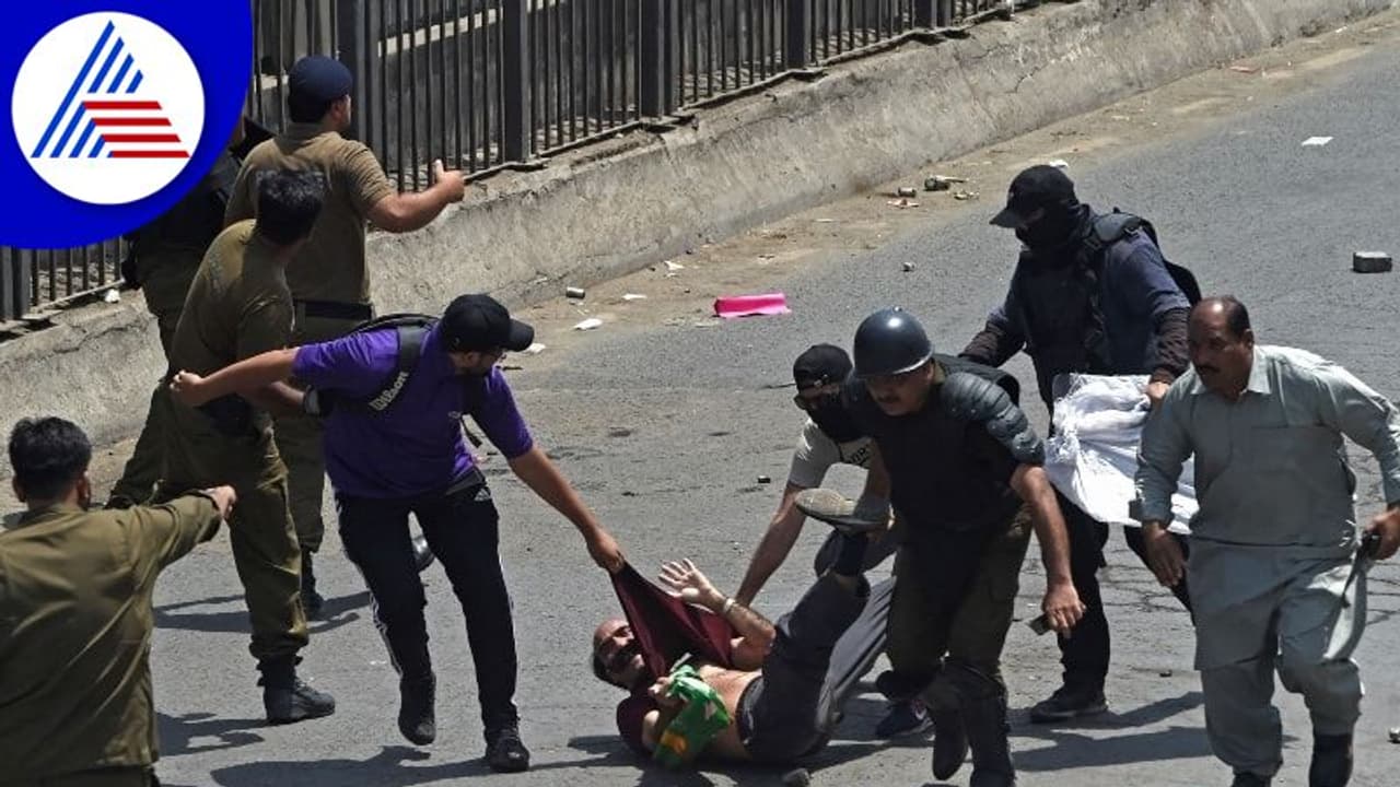 ಹಿಂಸಾರೂಪಕ್ಕೆ ತಿರುಗಿದ ಇಮ್ರಾನ್ ಖಾನ್ ಆಜಾದಿ ಮಾರ್ಚ್, ಯುದ್ಧಭೂಮಿಯಾದ ಪಾಕಿಸ್ತಾನ ರಾಜಧಾನಿ! ಹಿಂಸಾರೂಪಕ್ಕೆ ತಿರುಗಿದ ಇಮ್ರಾನ್ ಖಾನ್ ಆಜಾದಿ ಮಾರ್ಚ್, ಯುದ್ಧಭೂಮಿಯಾದ ಪಾಕಿಸ್ತಾನ ರಾಜಧಾನಿ!