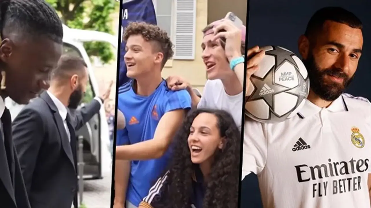 Real Madrid fans welcome Benzema 'home' for Champions League final against Liverpool