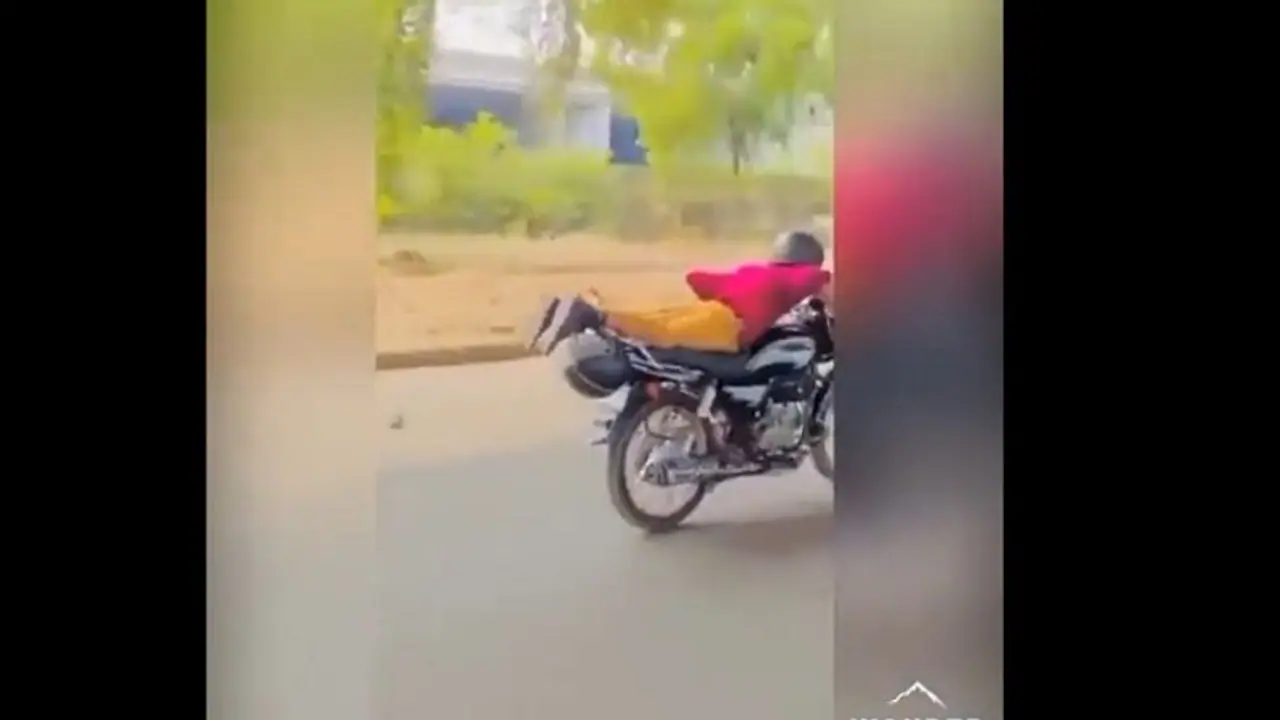 'Shaktimaan' bike stunt on Noida roads lands 3 men in jail 'Shaktimaan' bike stunt on Noida roads lands 3 men in jail