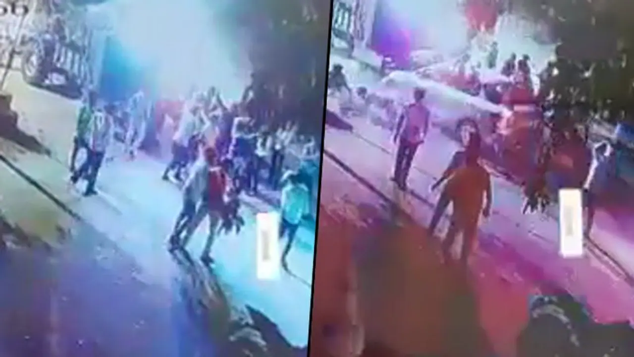Boy run over by a car during wedding celebrations in Telangana, watch horrifying video Boy run over by a car during wedding celebrations in Telangana, watch horrifying video