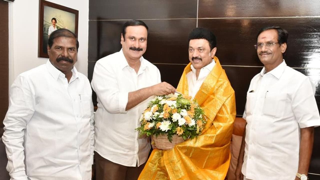 பாமக தலைவராக பொறுப்பேற்ற அன்புமணி..! திமுக தலைவர் ஸ்டாலினோடு திடீர் சந்திப்பு..