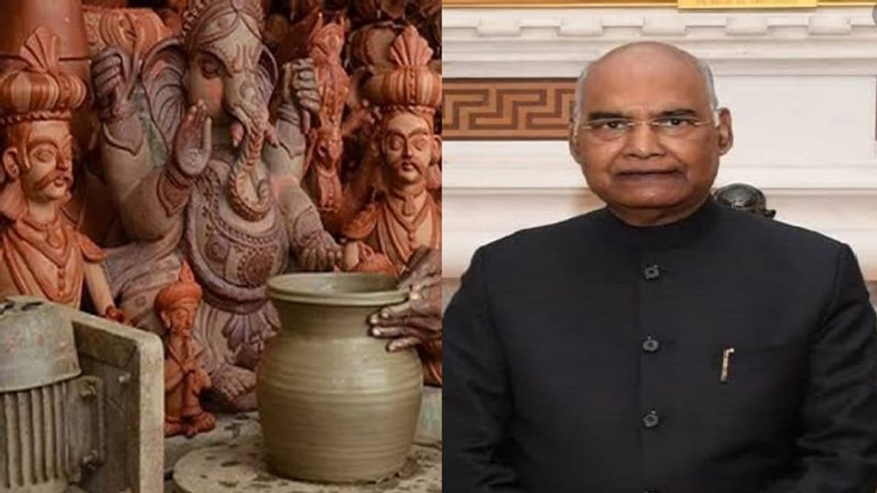 टेराकोटा में बनाई जा रही ये मूर्तियां राष्ट्रपति रामनाथ कोविंद को की जाएंगी भेंट, जानिए क्या है खास टेराकोटा में बनाई जा रही ये मूर्तियां राष्ट्रपति रामनाथ कोविंद को की जाएंगी भेंट, जानिए क्या है खास