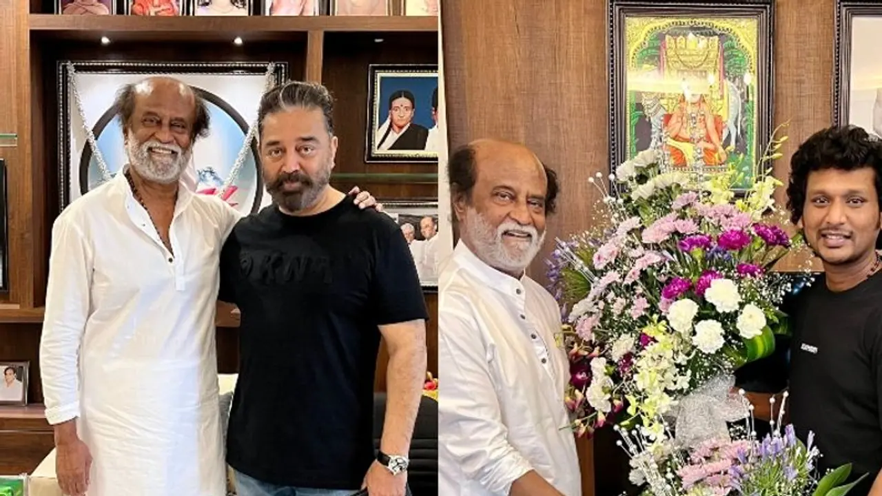 ತಲೈವಾ ರಜನಿಕಾಂತ್ ಭೇಟಿಯಾದ ನಟ ಕಮಲ್ ಹಾಸನ್; ಫೋಟೋ ವೈರಲ್ ತಲೈವಾ ರಜನಿಕಾಂತ್ ಭೇಟಿಯಾದ ನಟ ಕಮಲ್ ಹಾಸನ್; ಫೋಟೋ ವೈರಲ್