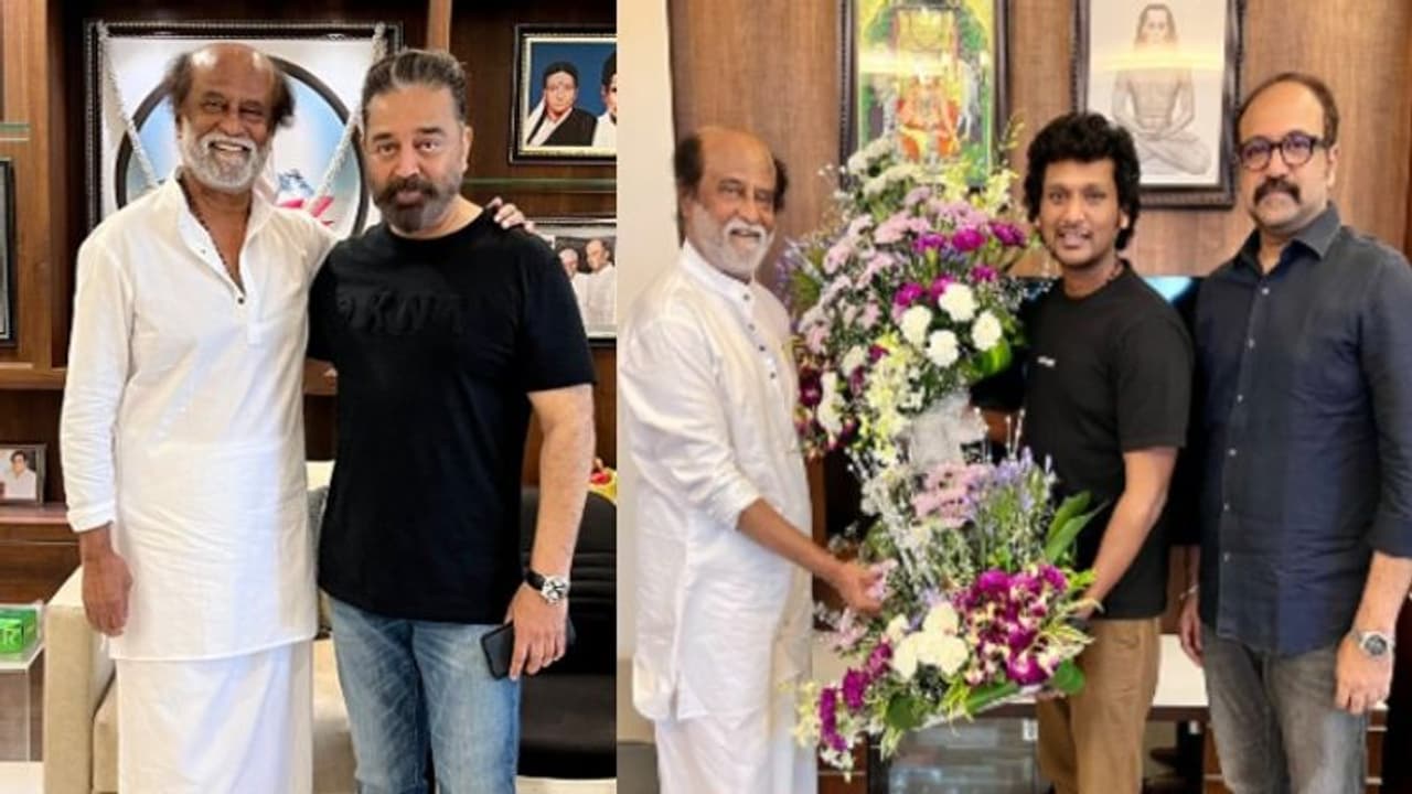 సూపర్ స్టార్ రజినీకాంత్ ను కలిసిన లోకనాయకుడు కమల్ హాసన్.. ‘విక్రమ్’ రిలీజ్ సందర్భంగా స్పెషల్ మీట్ సూపర్ స్టార్ రజినీకాంత్ ను కలిసిన లోకనాయకుడు కమల్ హాసన్.. ‘విక్రమ్’ రిలీజ్ సందర్భంగా స్పెషల్ మీట్