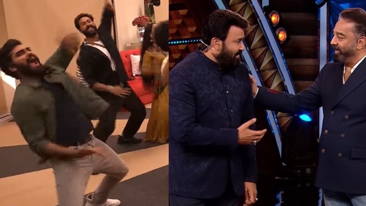 Bigg Boss S 4 : 'പത്തലെ പത്തലെ'യിൽ ആറാടി മത്സരാർത്ഥികൾ, ഉലകനായകന് ബി​ഗ് ബോസിൽ വൻവരവേൽപ്പ്