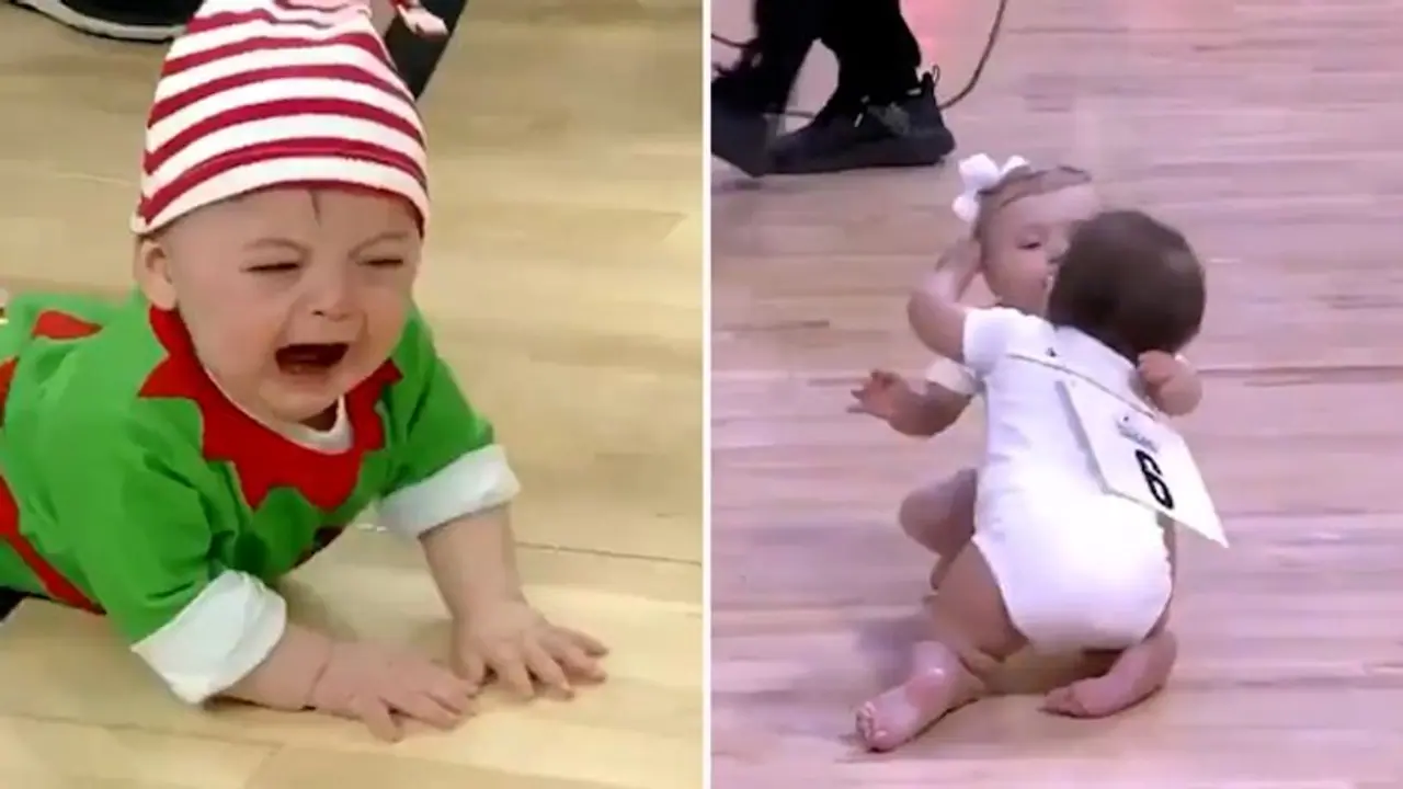 This baby crawling race will leave you in splits; watch