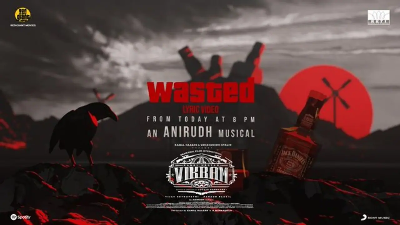 'சரக்கடிக்கும் காக்கா' வெளியானது விக்ரமின் 'Wasted' லிரிக் சாங்! 'சரக்கடிக்கும் காக்கா' வெளியானது விக்ரமின் 'Wasted' லிரிக் சாங்!