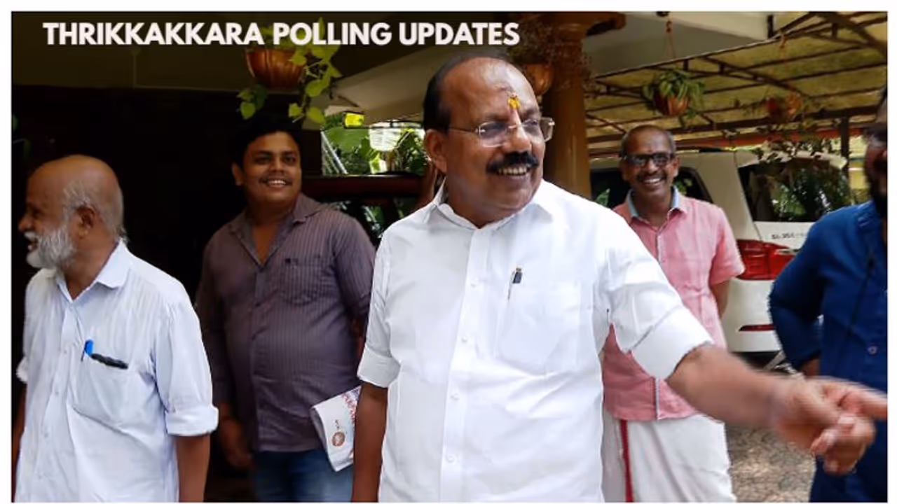 'കേസെടുത്തോ!', ബൂത്തിൽ മാധ്യമങ്ങളെ കണ്ടു, എ എൻ രാധാകൃഷ്ണനും പൊലീസും തമ്മിൽ തർക്കം