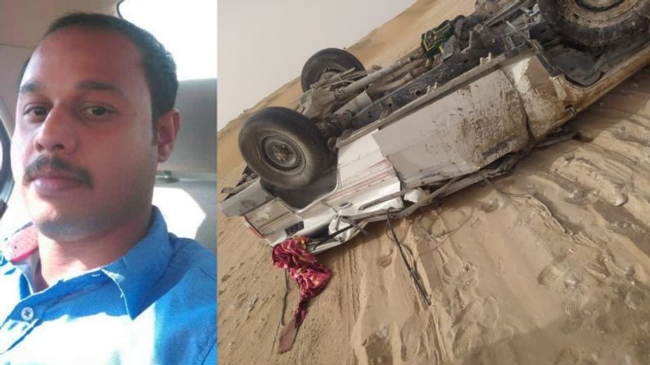 സൗദിയിൽ മലയാളി ഉള്പ്പെടെ മൂന്ന് പേര് മരിച്ച അപകടത്തിന് കാരണം പിക്കപ്പ് വാൻ മണൽ കൂനയിൽ കയറി മറിഞ്ഞത് സൗദിയിൽ മലയാളി ഉള്പ്പെടെ മൂന്ന് പേര് മരിച്ച അപകടത്തിന് കാരണം പിക്കപ്പ് വാൻ മണൽ കൂനയിൽ കയറി മറിഞ്ഞത്