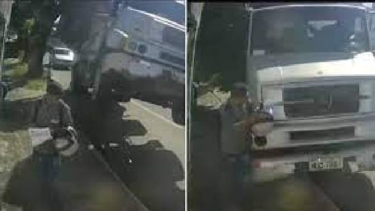 നിയന്ത്രണം വിട്ട ട്രക്ക് ഇടിച്ച് തെറിപ്പിച്ചു, മരണത്തിൽ നിന്ന് ജീവിതത്തിലേക്ക്, വൈറൽ വീഡിയോ