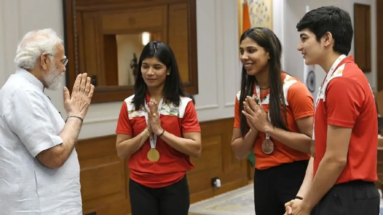 ಪ್ರಧಾನಿ ನರೇಂದ್ರ ಮೋದಿ ಭೇಟಿಯಾದ ವಿಶ್ವ ಚಾಂಪಿಯನ್‌ ನಿಖಾತ್‌..!